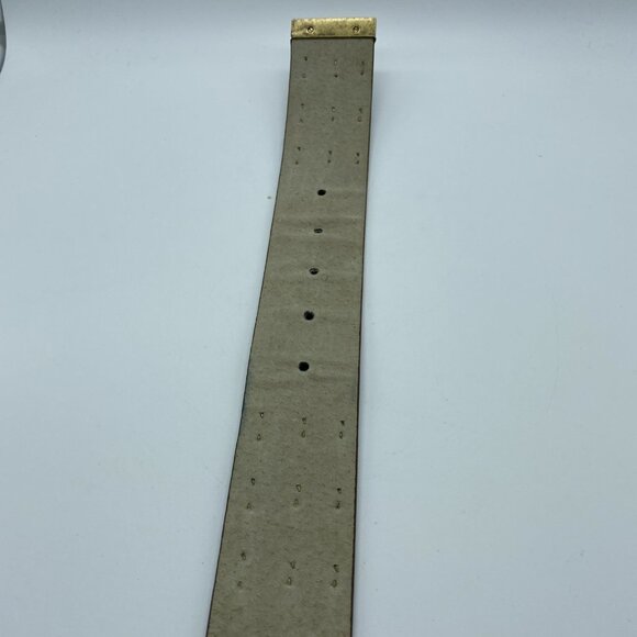 Nine West Tan Brown Genuine Leather Belt w/ Gold Studs Women's Size M 329006 - Picture 11 of 16